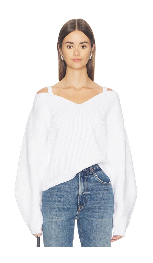 Ezra Sweater by LNA in White