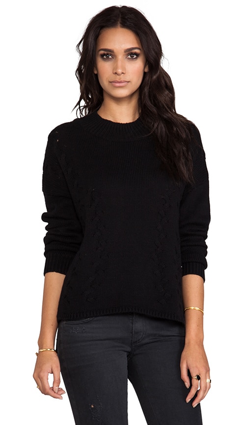 Braided Turtleneck Sweater