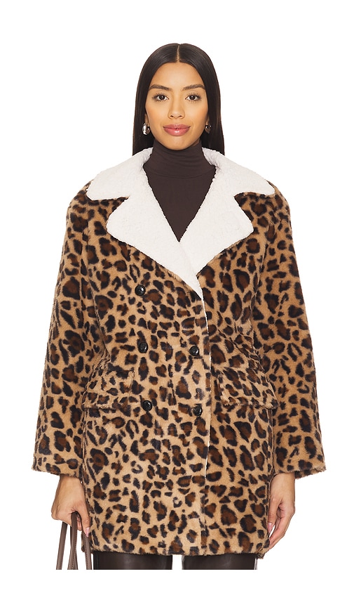 LNA RANA FAUX LEOPARD JACKET