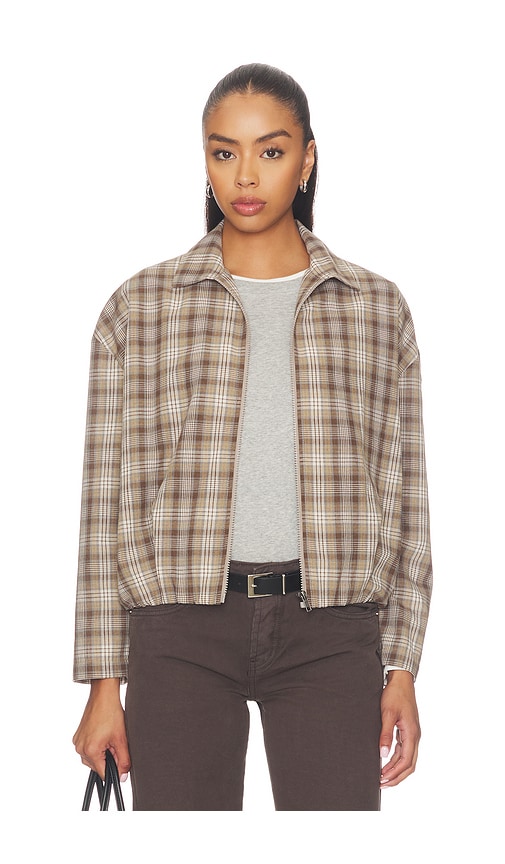 Vivienne Plaid Zip Up Jacket