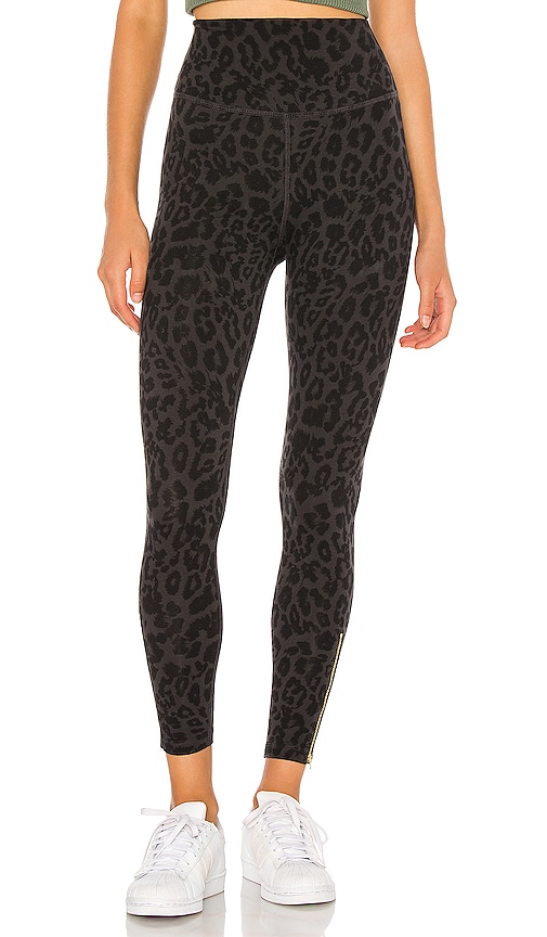 Buy LNA Women's Leopard Zipper Leggings, Leopard, Print, Tan, Small at