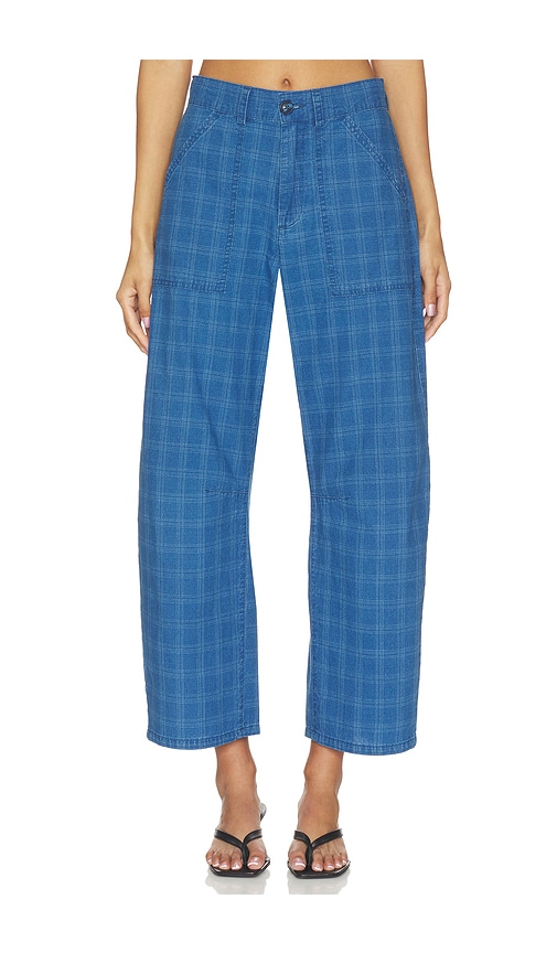 LNA PANTALON PLAID CROSS CREEK en Blue. Taille XS. Also en .
