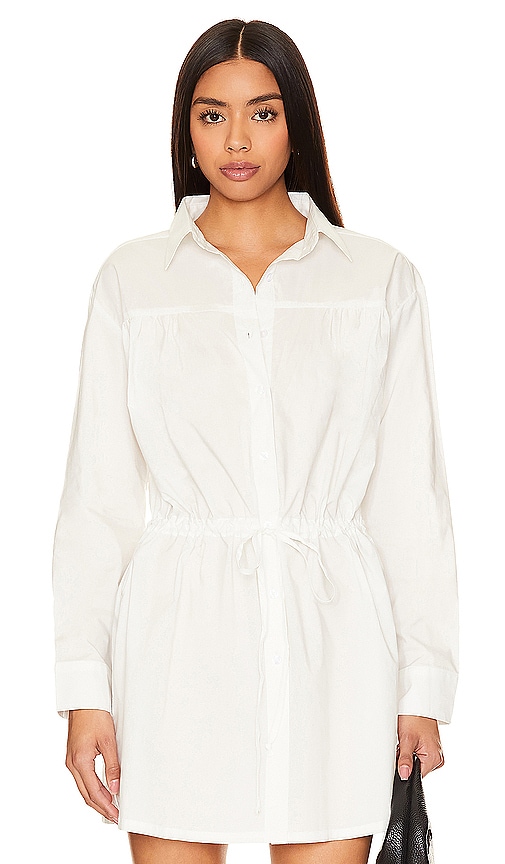 Shop Lna Aurora Button Up Tunic In White