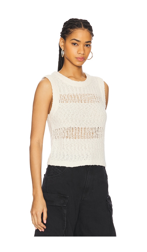 Angelina Sleeveless Top in Ivory. - size XS (also in L, M, S)