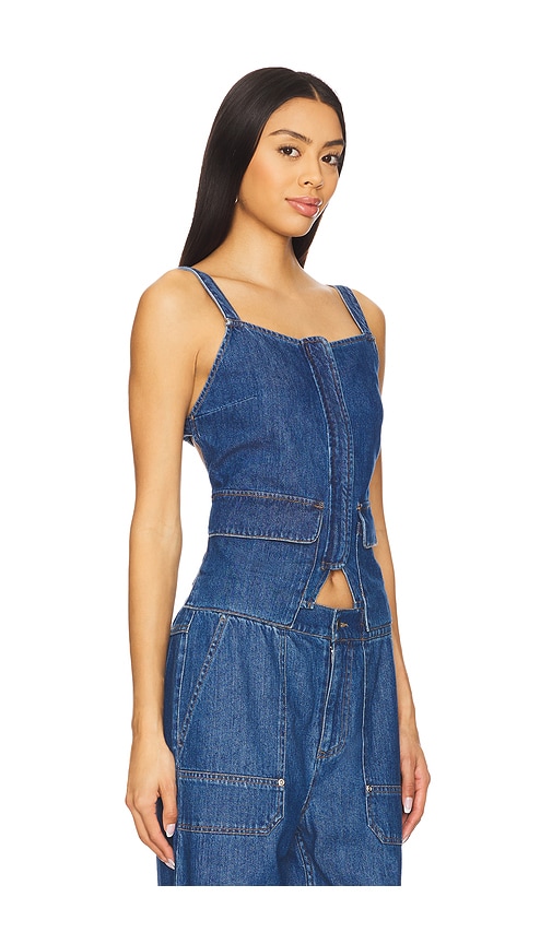 Shop Lna Jordyn Top In Blue