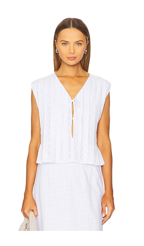 Lna Kala Eyelet Top
