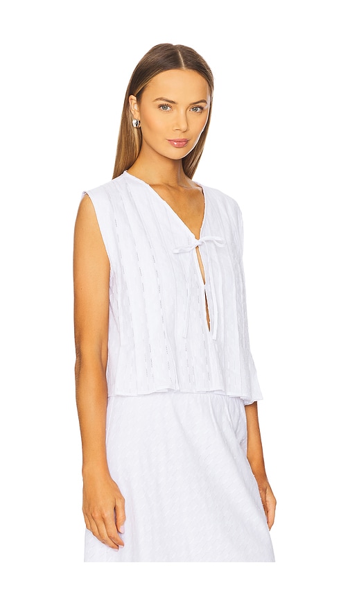 Kala Eyelet Top in White. - size XS (also in L, M, S, XL)
