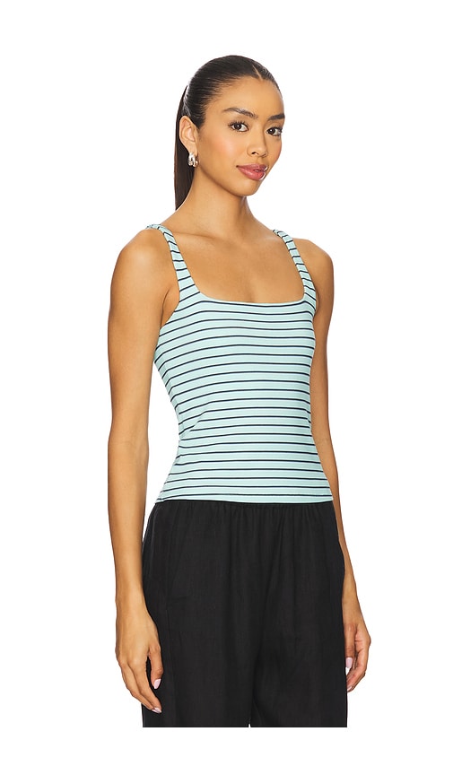 Abby Ribbed Tank in Teal. - size XS (also in L, M, S, XL)