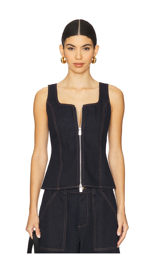 Gili Zip Tank in Blue. - size XL (also in L, M, S, XS)