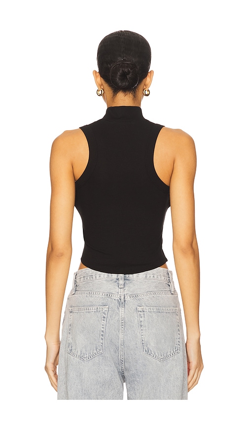  Lna Tanktop Mit Stehkragen Detra In Black. Größe M. Also In L. 