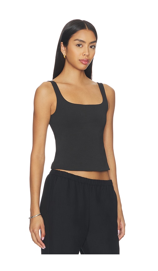  Lna Top Sin Mangas De Punto De Jersey Con Spandex Lynne En Color Negro Talla L  (también En M, S, Xl, Xs). 