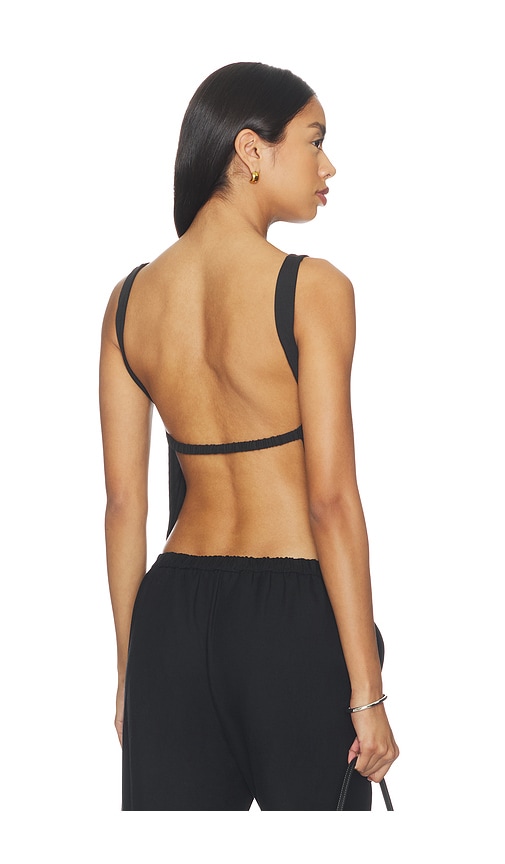  Lna Top Sin Mangas De Punto De Jersey Con Spandex Lynne En Color Negro Talla L  (también En M, S, Xl, Xs). 
