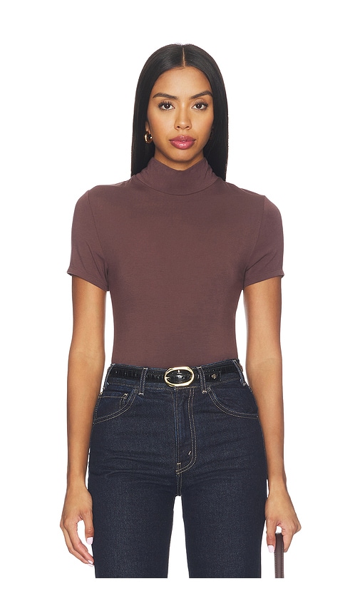 Demi Fitted Mock Neck Top
