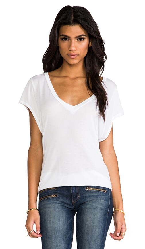 Classic Cap Sleeve Deep V