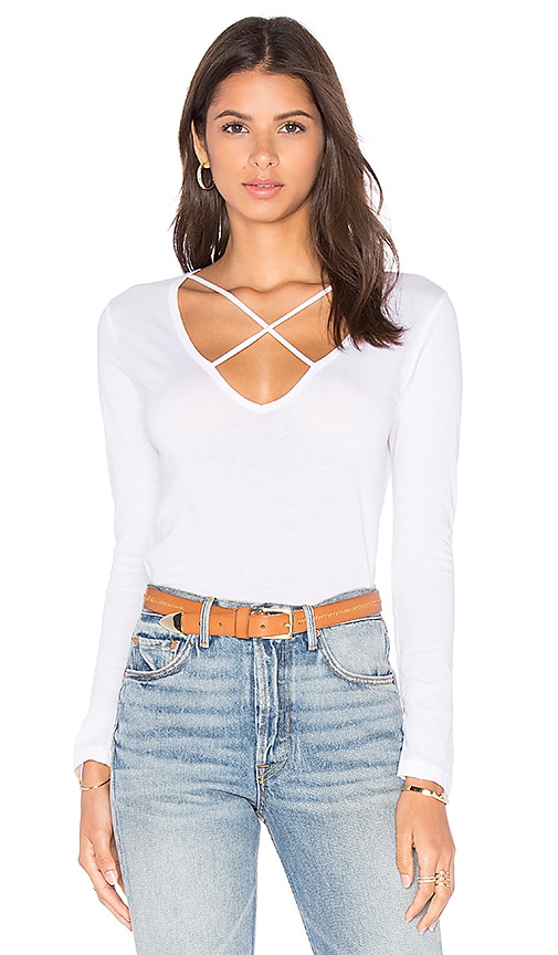 x REVOLVE Long Sleeve Cross Tee