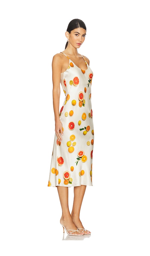 Shop Lunya Washable Silk Bias Slip Dress In Main Squeeze