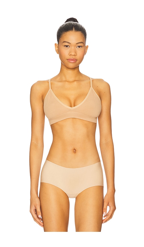 Seamless Bare Bralette in Tan. - size XS (also in L, M, XL)