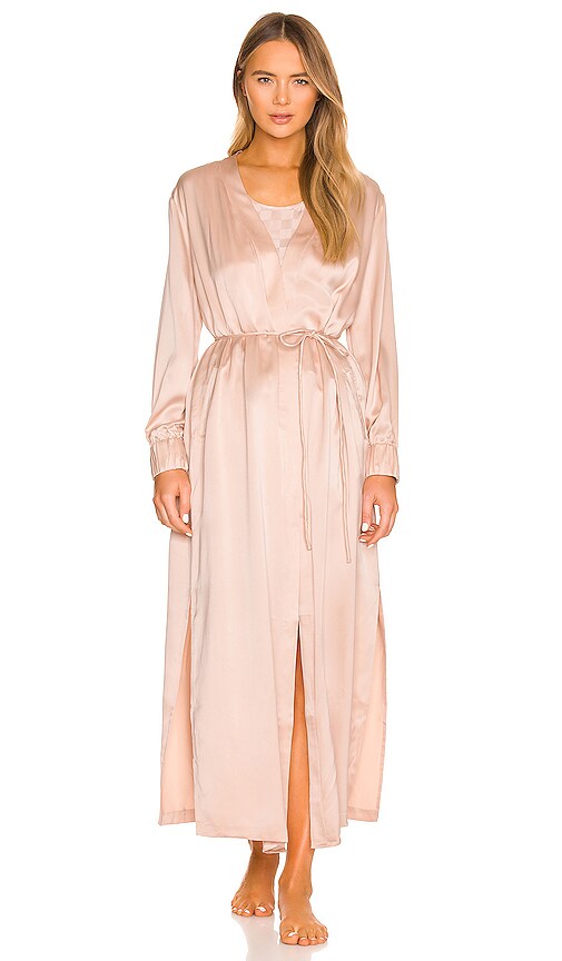 Washable Silk Long Robe LUNYA $298 