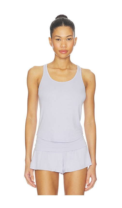 LUNYA Soft Modal Rib Curved Hem Tank Top