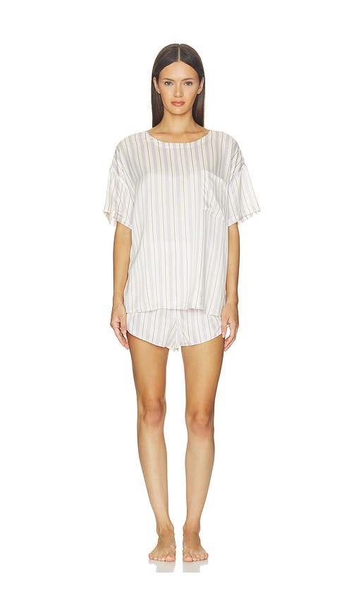 LUNYA Washable Silk Tee Pajama Set