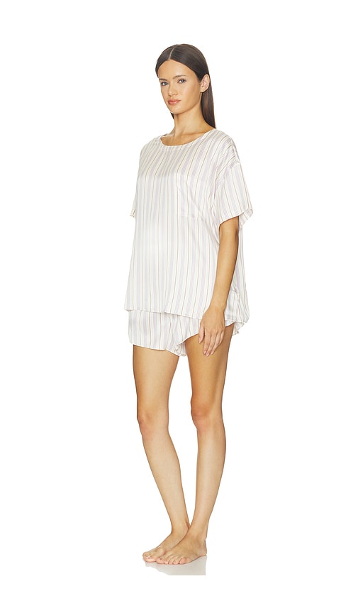 LUNYA Washable Silk Tee Pajama Set | Thumbnail 2