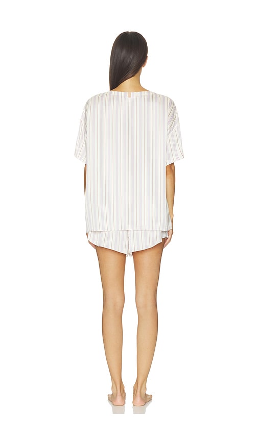 LUNYA Washable Silk Tee Pajama Set | Thumbnail 3