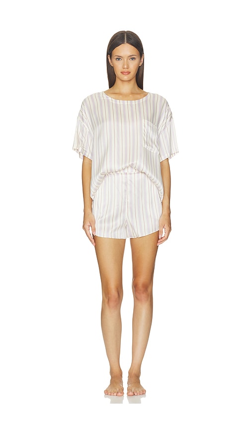 LUNYA Washable Silk Tee Pajama Set | Thumbnail 4