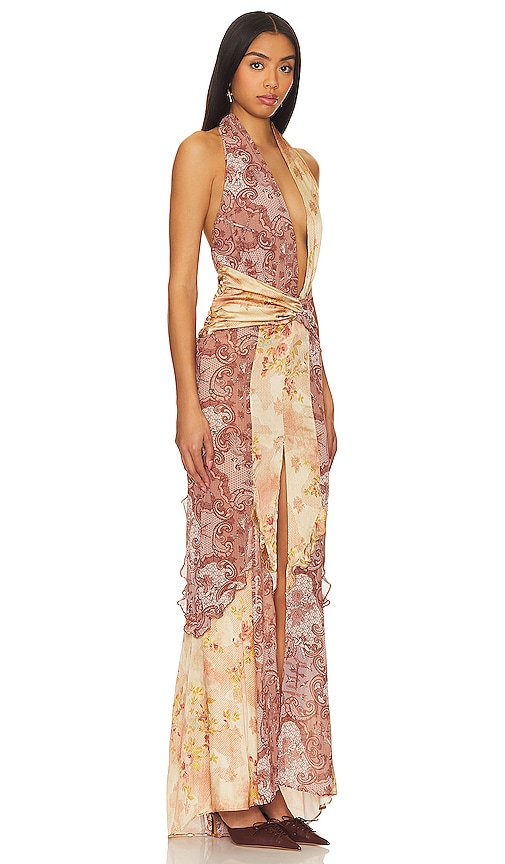 Shop Loba Aurora Maxi Dress In Mauve