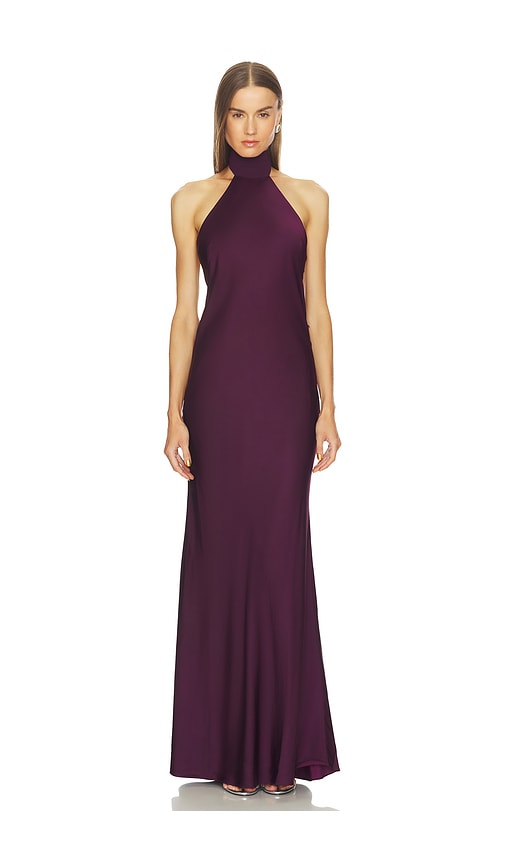 Loba Alexis Bias Gown In Purple