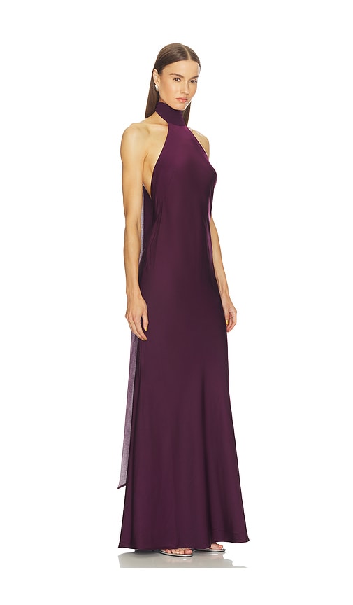 Loba Alexis Bias Gown In Purple