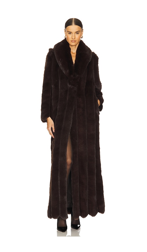Luciana Faux Fur Maxi Coat in . - size L (also in S) - LOBA - Modalova