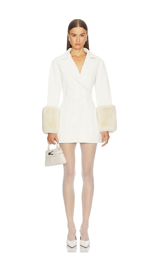Loba Julieta Faux Leather Coat In Neutral