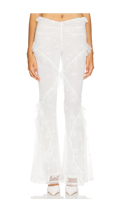 Shop Loba Cuida Flare Pants In Ivory