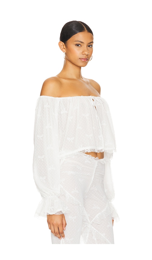 Shop Loba Clares Top In Ivory