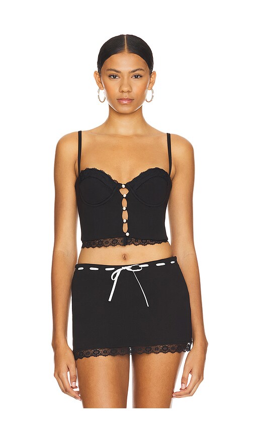 ABMOIU Corsetto Donna Senza Spalline In Pelle PU Con Allacciatura Posteriore - Top Bustier Argento