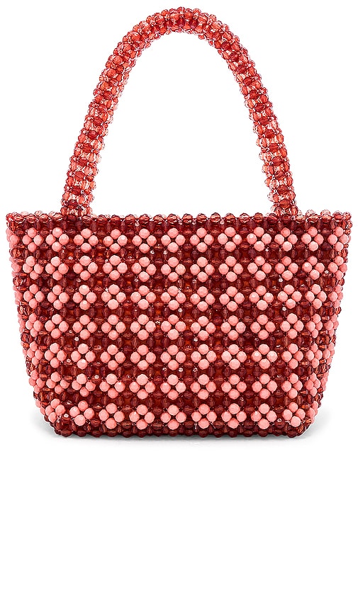 Loeffler Randall Beaded Tote in Coquille & Amber