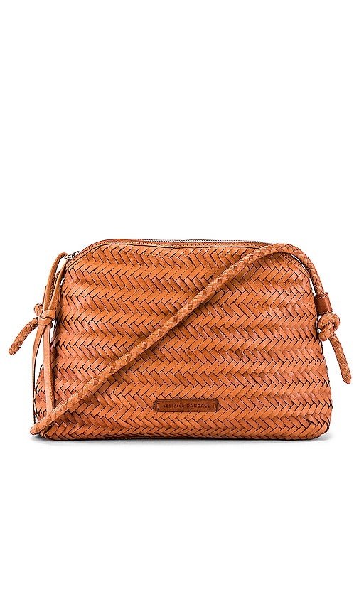 Loeffler Randall Mallory Woven Crossbody Bag in Timber Brown | REVOLVE