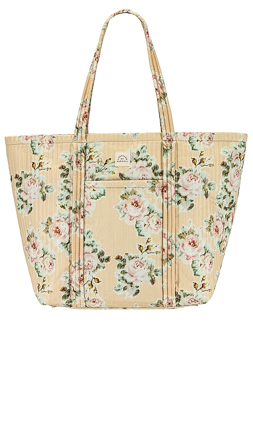 Loeffler Randall Avery Tote Bag in Tan Floral | REVOLVE