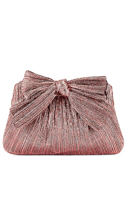 Loeffler Randall Rayne Clutch in Metallic Rose