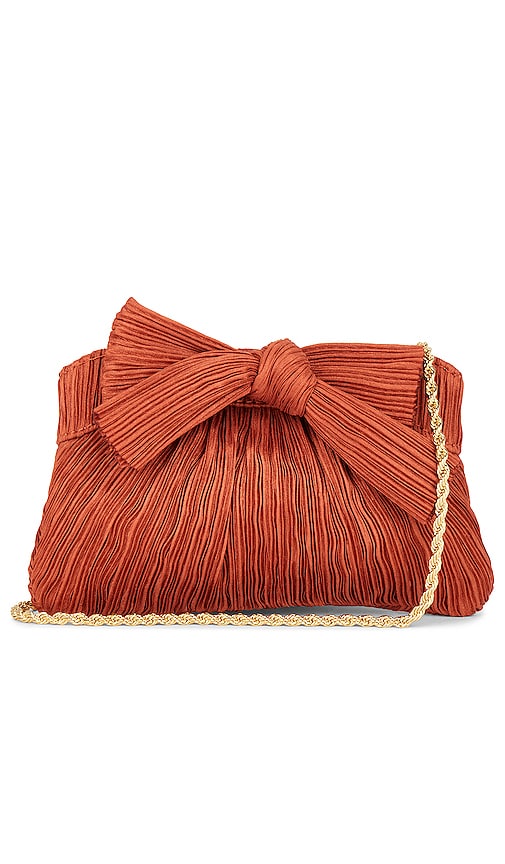 Loeffler Randall Rayne Pleated Clutch In Brick
