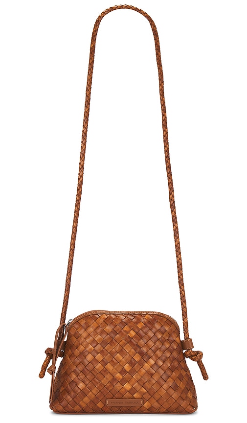 Loeffler Randall Marybeth Mini Woven Crossbody Bag in Timber