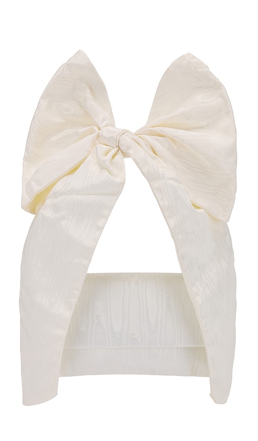 Shop Loeffler Randall Ramona Bow Shoulder Bag In Cream