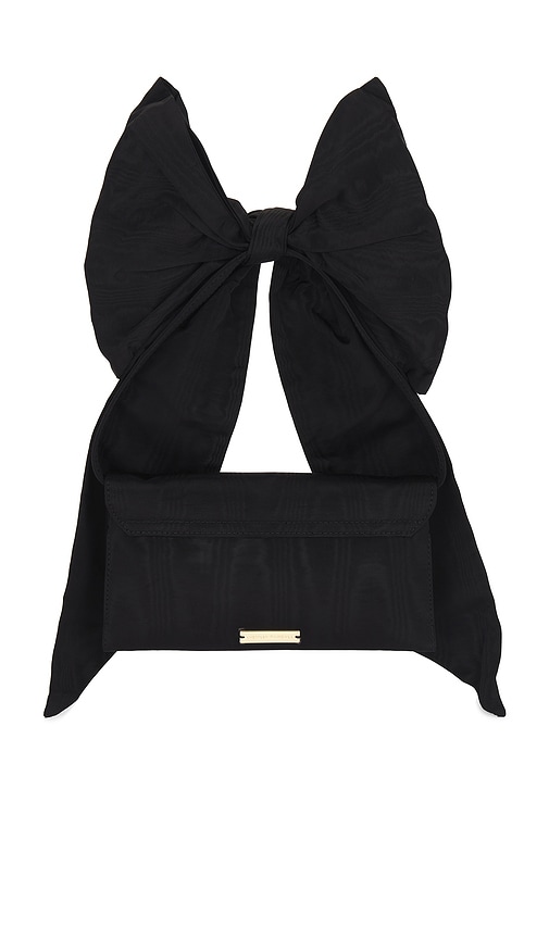 Shop Loeffler Randall Ramona Bow Shoulder Bag In 黑色