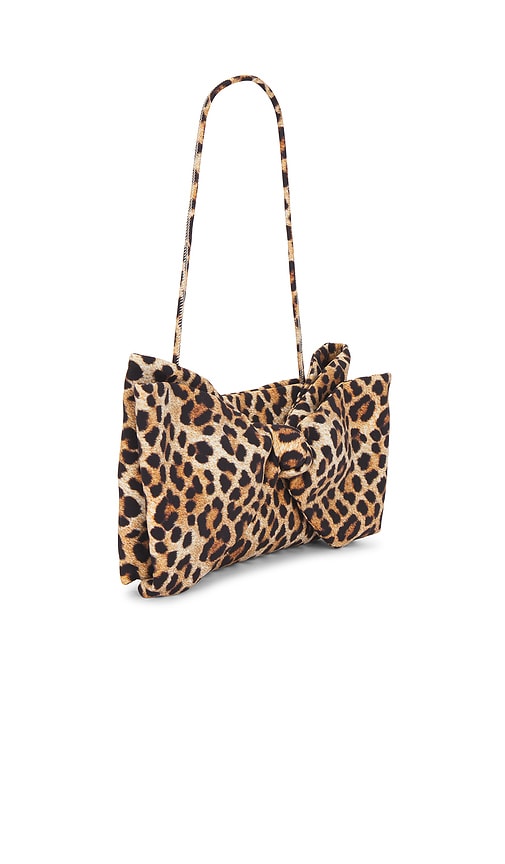  Loeffler Randall Clutch Mit Schleife Calerie In Brown. 