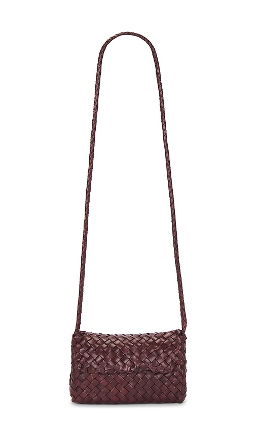 Loeffler Randall Vinnie Mini Woven Crossbody Bag In Blue