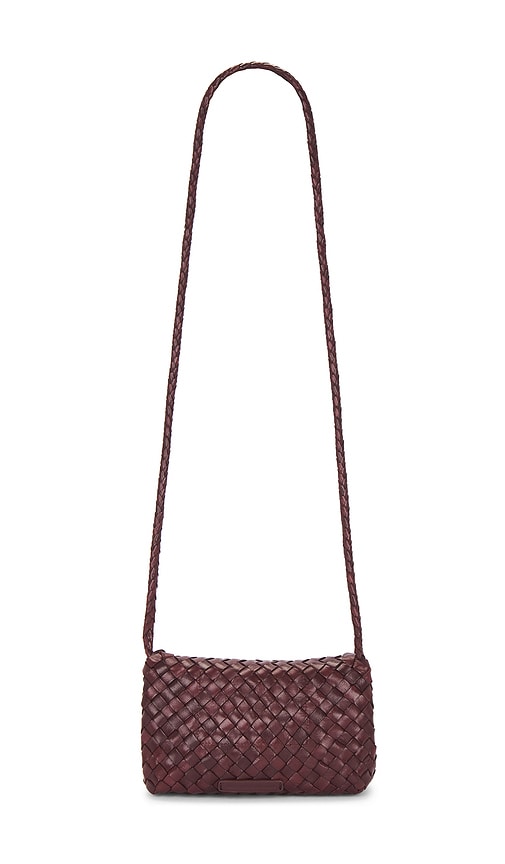 Loeffler Randall Vinnie Mini Woven Crossbody Bag In Blue