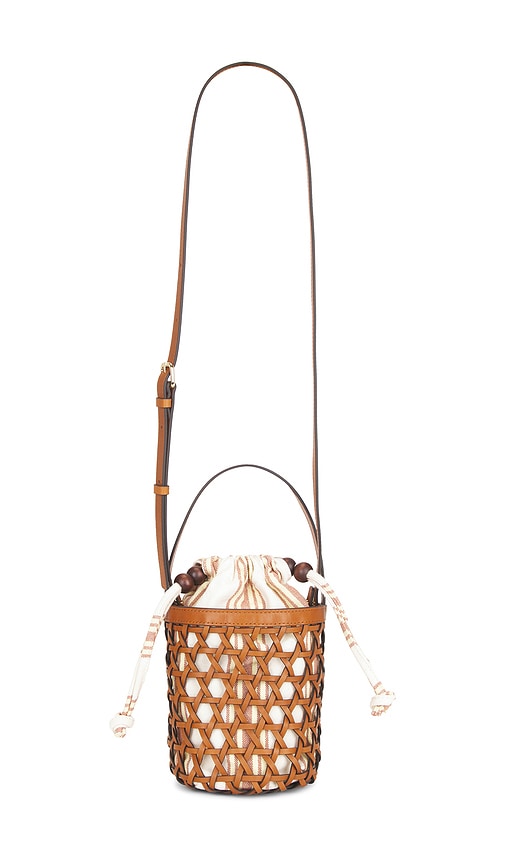 Loeffler Randall Laith Stripe Canvas & Beads Bucket Bag | Thumbnail 6 Loeffler Randall Laith Stripe Canvas & Beads Bucket Bag | Thumbnail 6