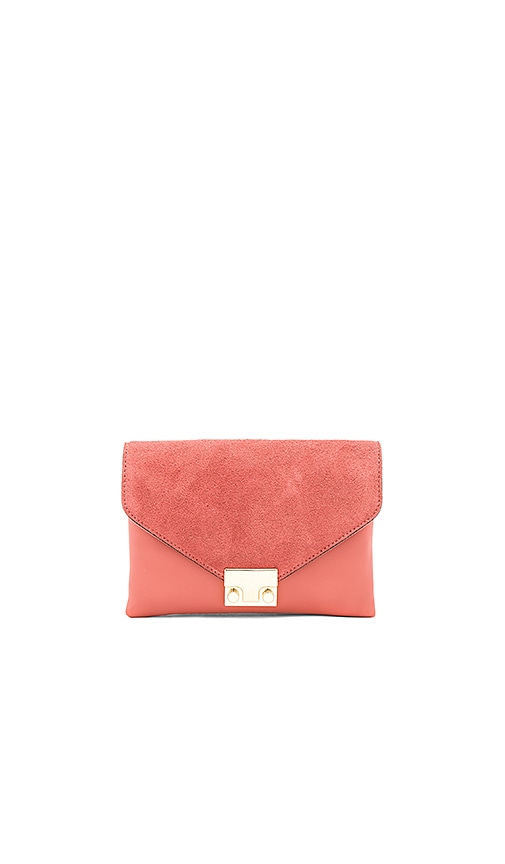 dusty rose clutch