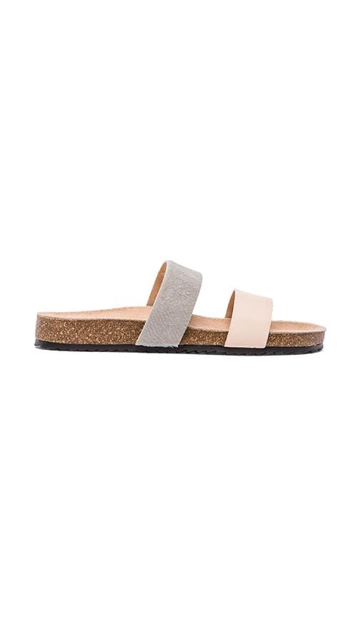 Paz Sandal with Calf Fur
