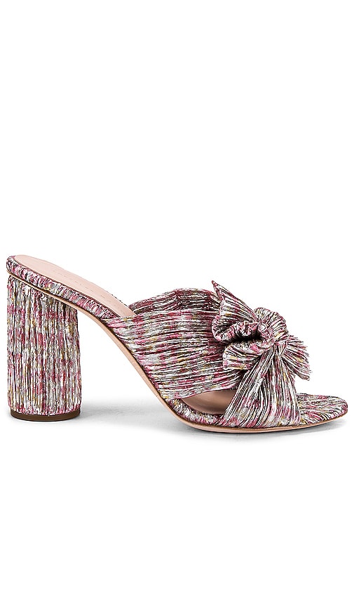 penny pleated knot mule